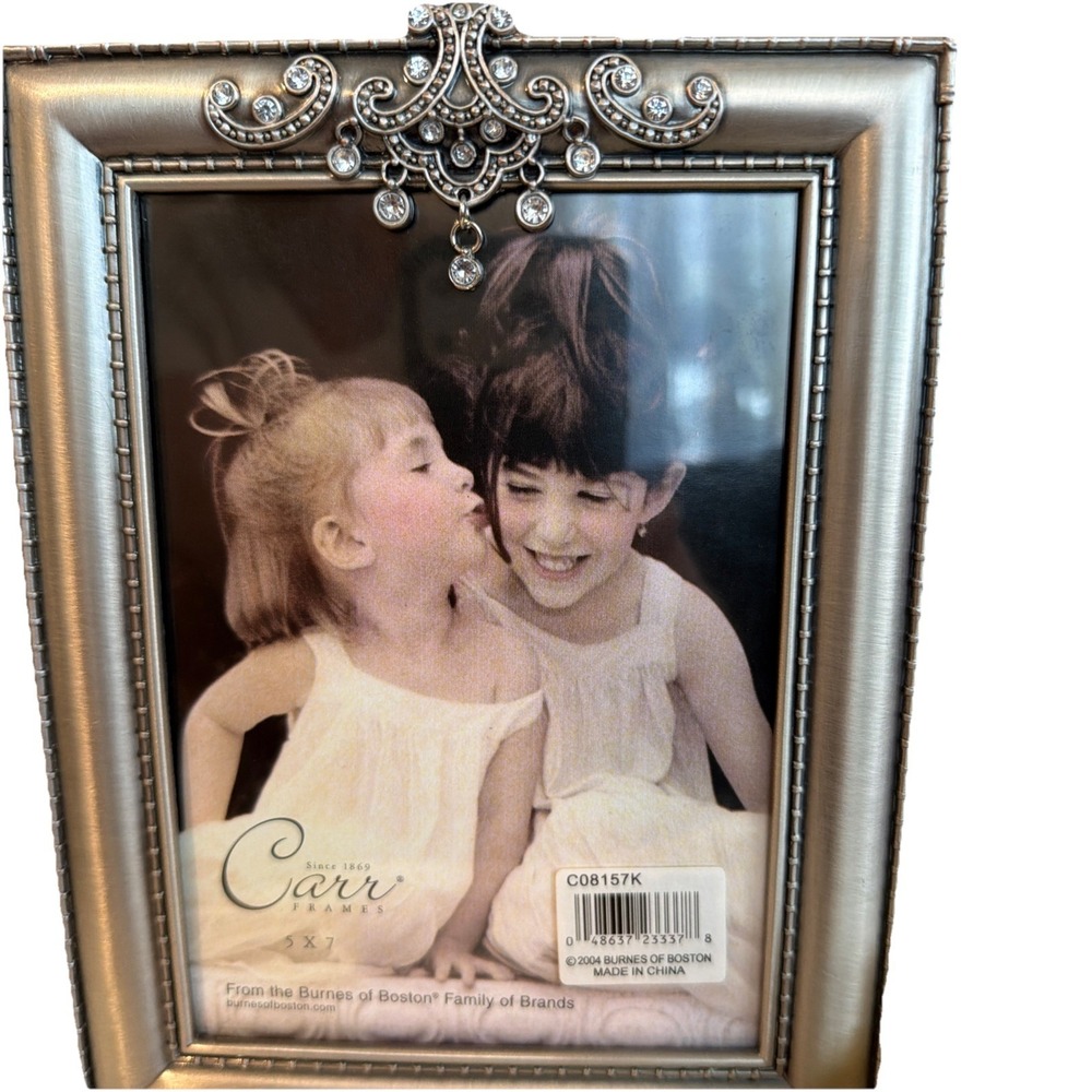 Vtg Burns Of Boston Carr 5x7 Chandelier Topper Frame NIB - Picture 2 of 7
